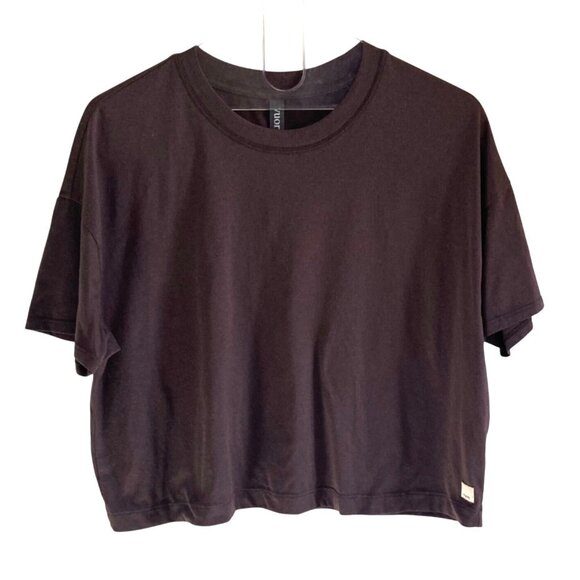 Vuori Womens Energy Tee Small Sangria Heather Relaxed Oversized Athleisure - Picture 2 of 6